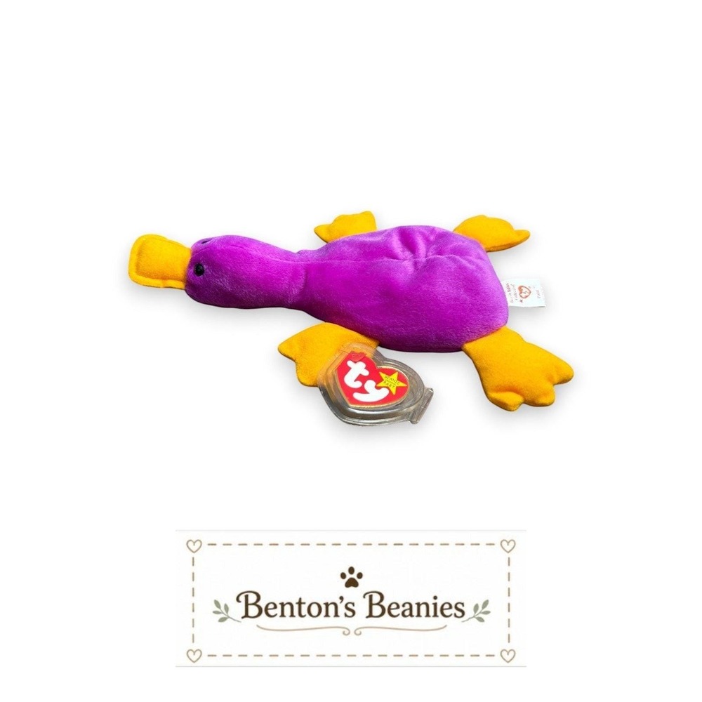 Patti the Platypus Ty Beanie Baby | Curious Creek Explorer 💦 | Mint Heart Tag ⭐ - Picture 6 of 6
